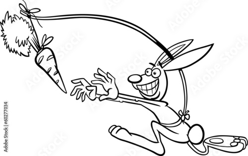 dangling a carrot saying cartoon