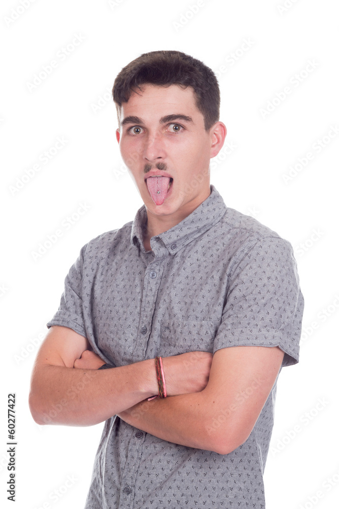 young man in studio young man in studio