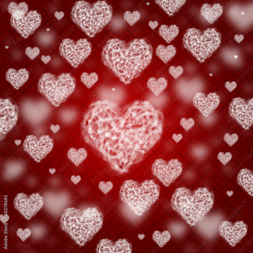 beautiful valentine background with hearts