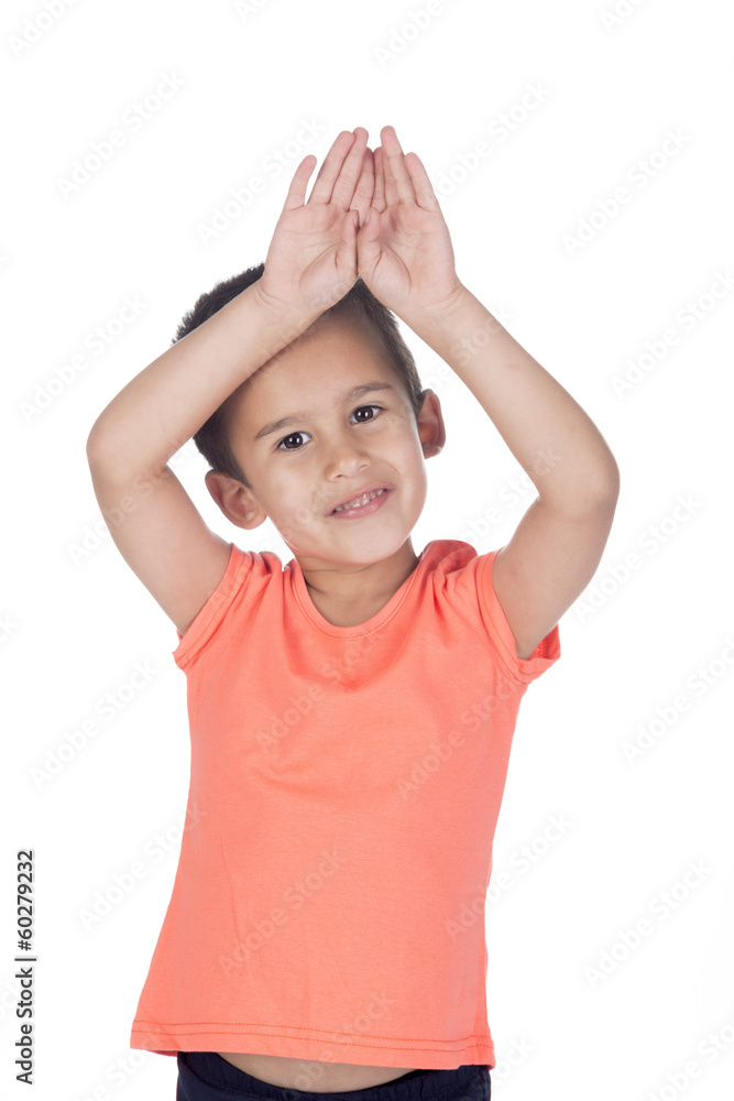 little boy with orange shirt little boy with orange shirt