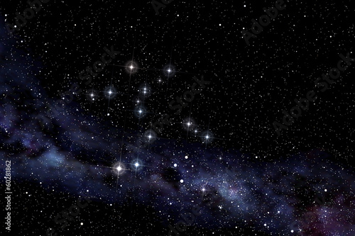 Centaurus constellation in the starry night