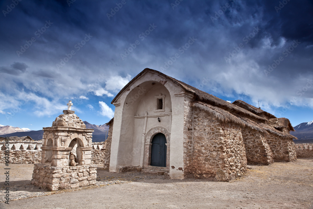 Bolivia - chapel in Sajama np