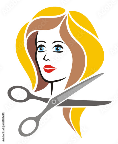 Hairdresser Symbol Colored