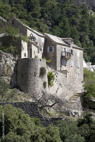 Blaca medieval glagolitic hermitage on Brac Island, Croatia photo