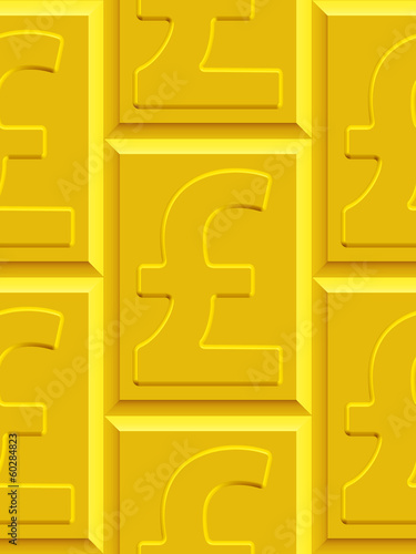 Gold pound sterling pattern