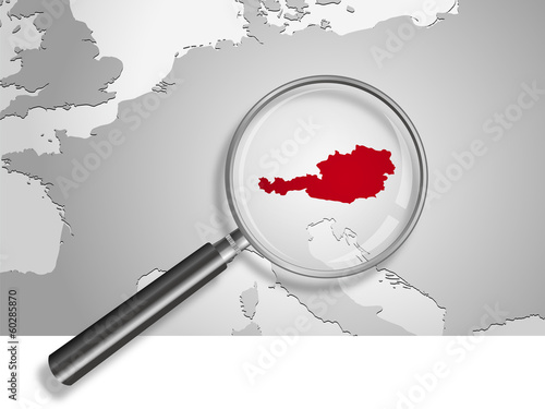 Landkarte *** Europa Österreich