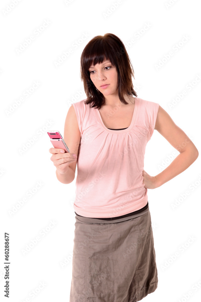Junge Frau mit Handy Junge Frau mit Handy
