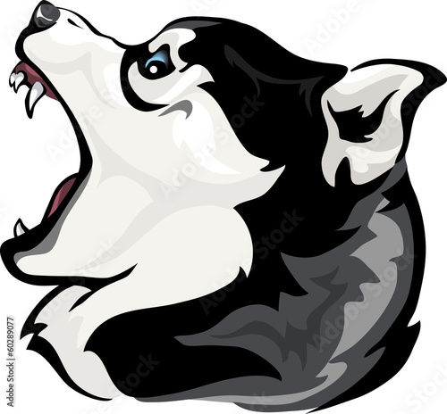 Husky grin