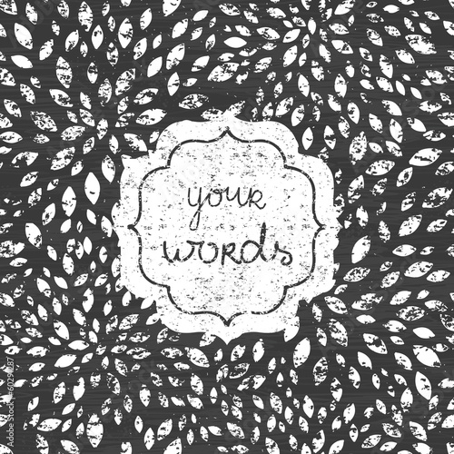 vector abstract grunge chalk bursts blackboard frame seamless