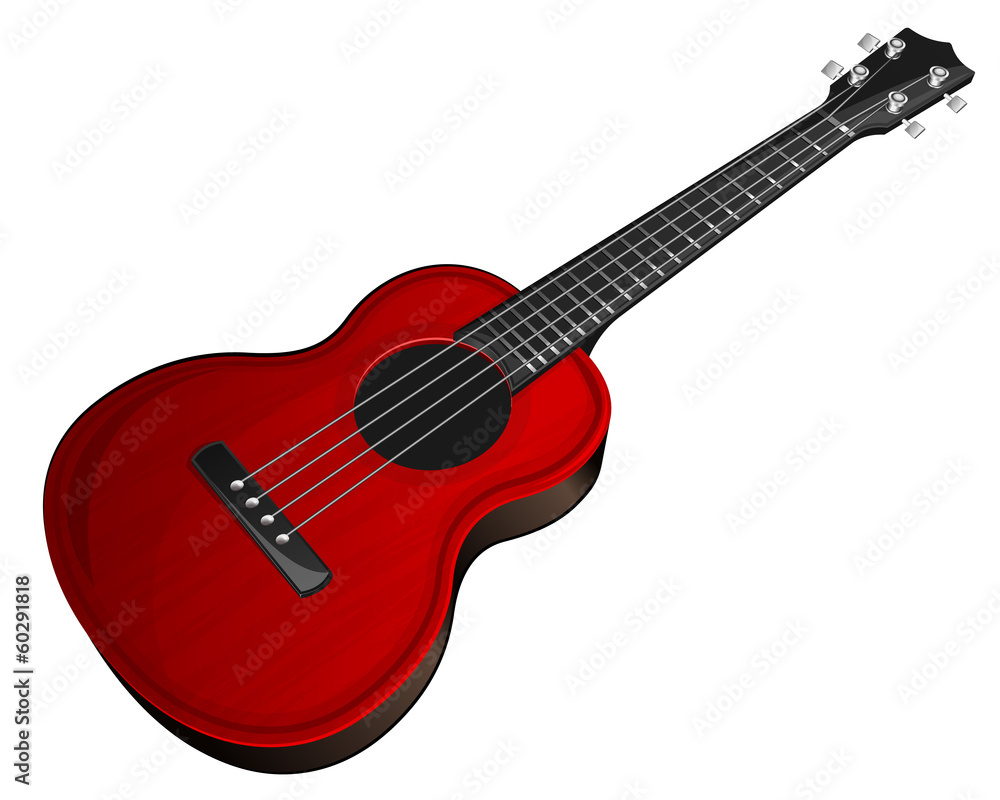 Fototapeta premium Red ukulele