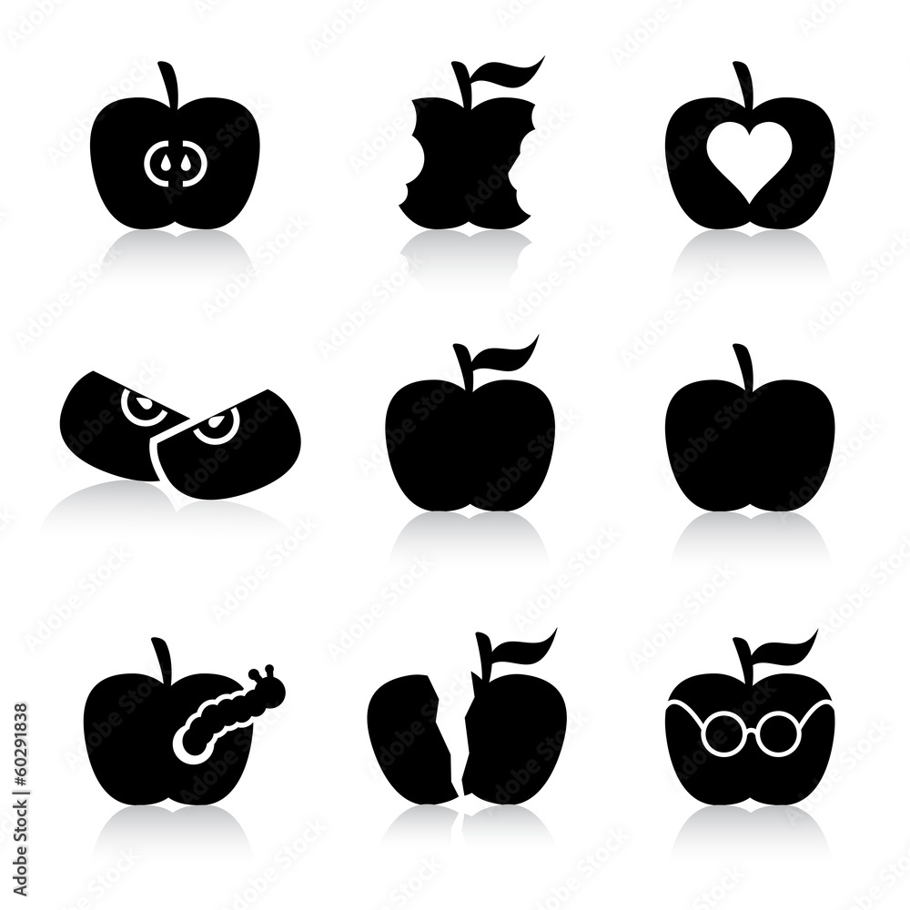 apple icons - obrazy, fototapety, plakaty 