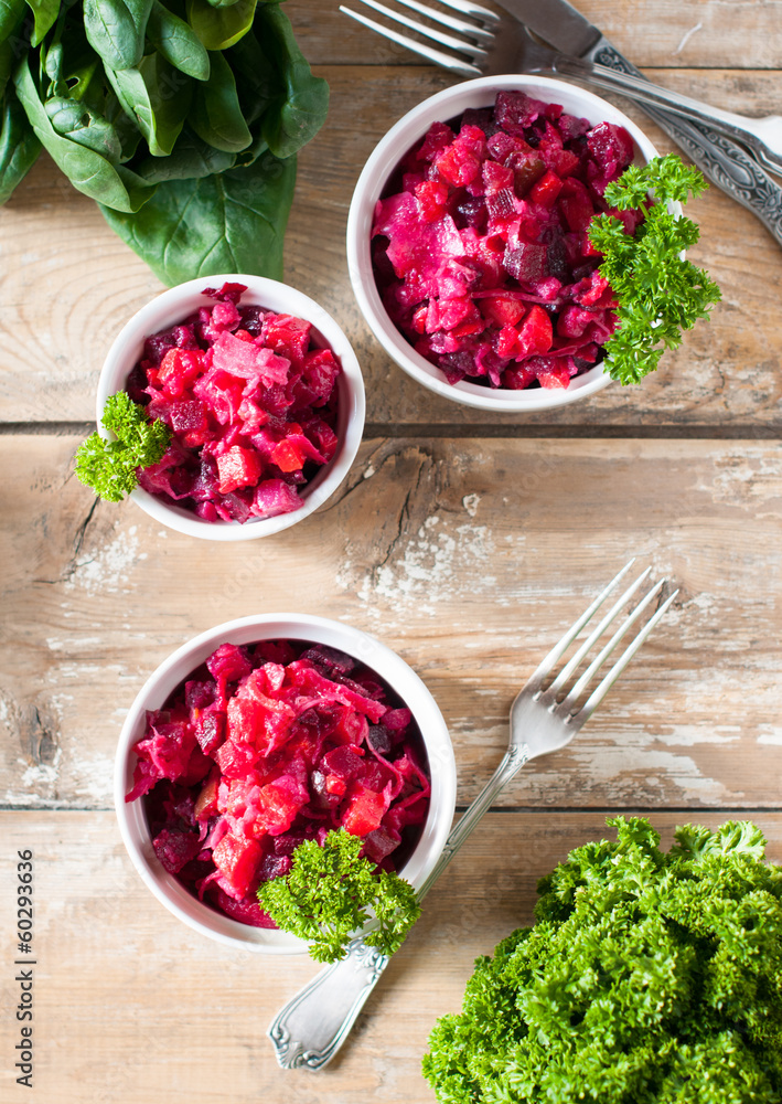 beetroot salad with parsley beetroot salad with parsley