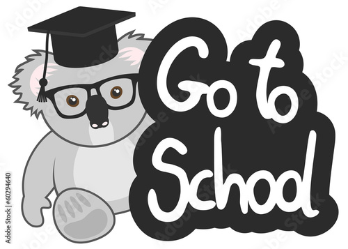 Go to school message