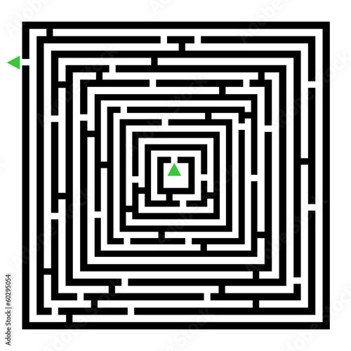 Bild auf Leinwand Cube maze
