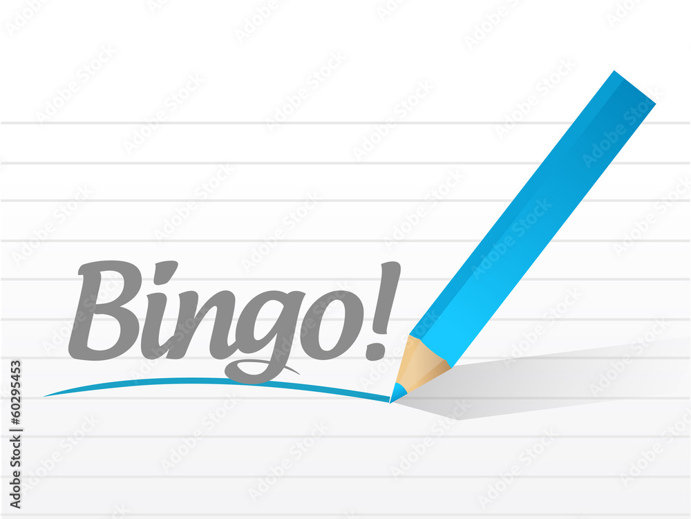 bingo message illustration design bingo message illustration design
