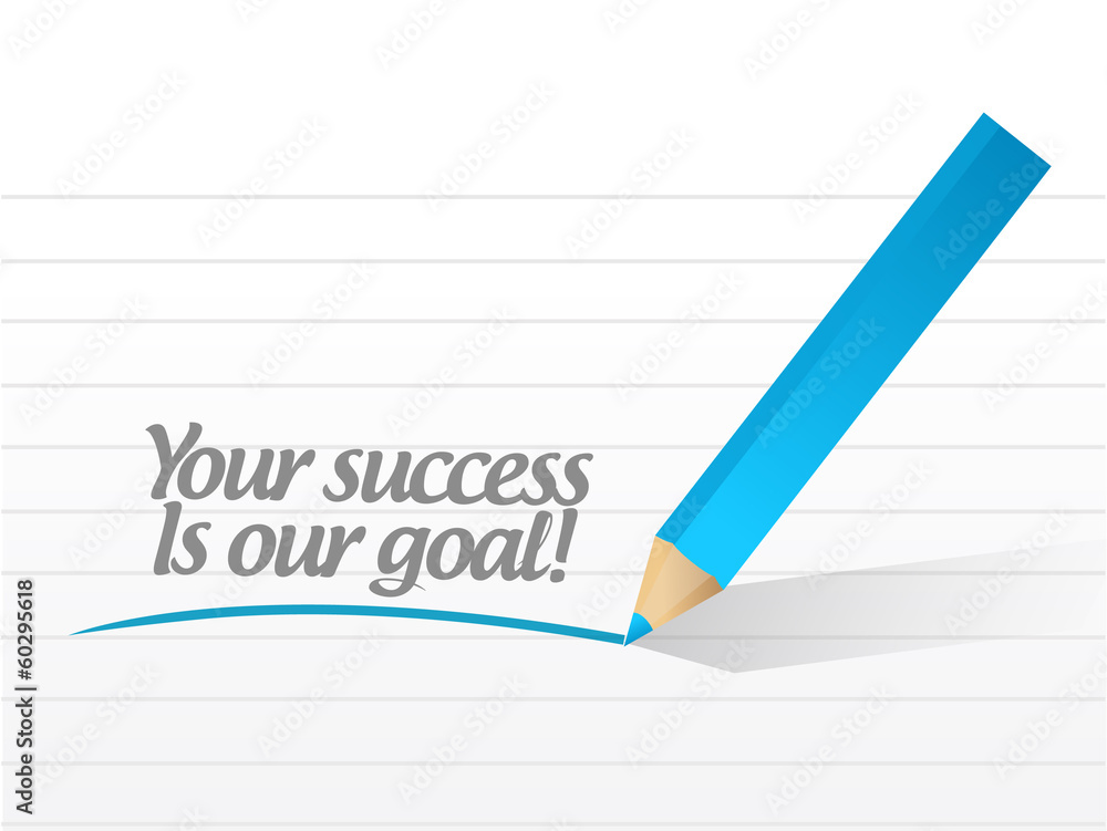 your success is our goal illustration design your success is our goal illustration design