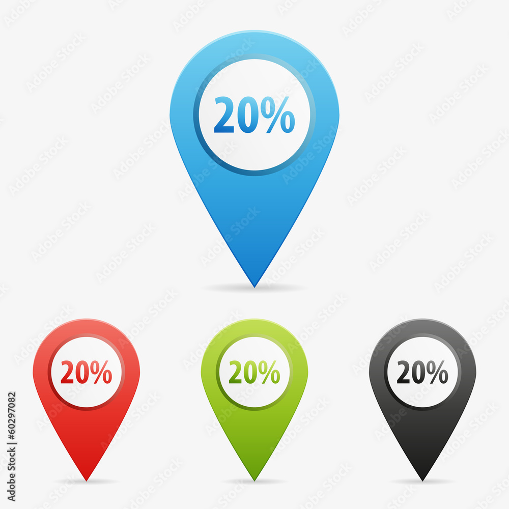 Vector 20 percent pointers