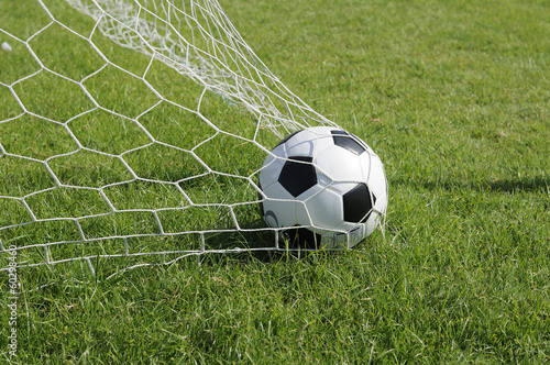 Classic ball pattern with football-net, GOAL.