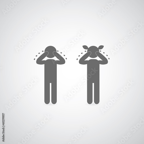 person cry symbol