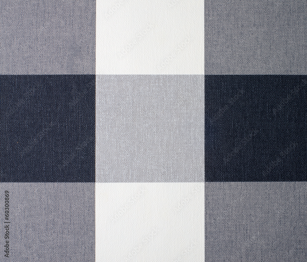 Fototapeta premium White, Grey and Black Gingham Tablecloth