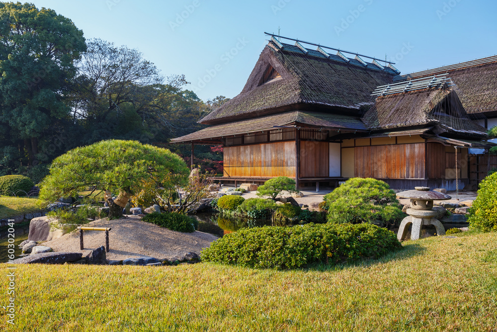 Enyo-tei House at Koraku-en garden in Okayama