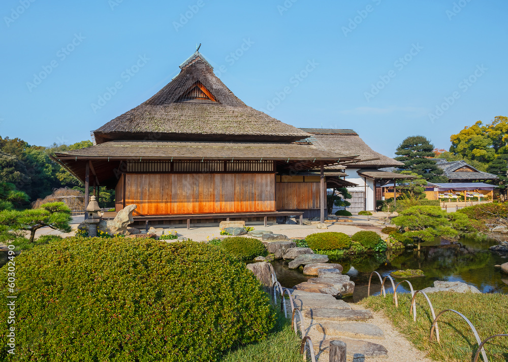 Obraz premium Enyo-tei House at Koraku-en garden in Okayama