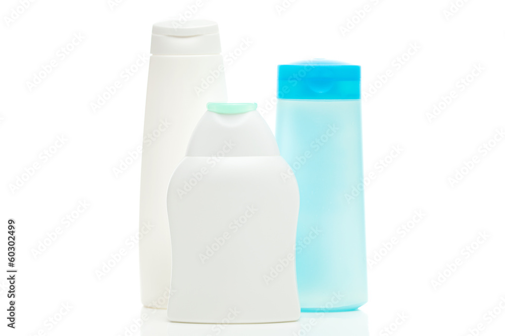 cosmetic containers isolated on white cosmetic containers isolated on white