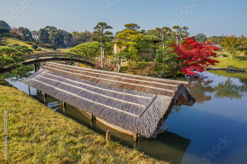 Sawa-no-ike Pond at Koraku-en garden in Okayama photo