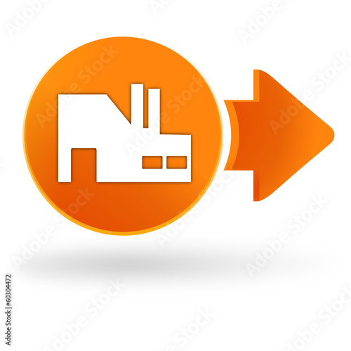 industrie sur symbole web orange