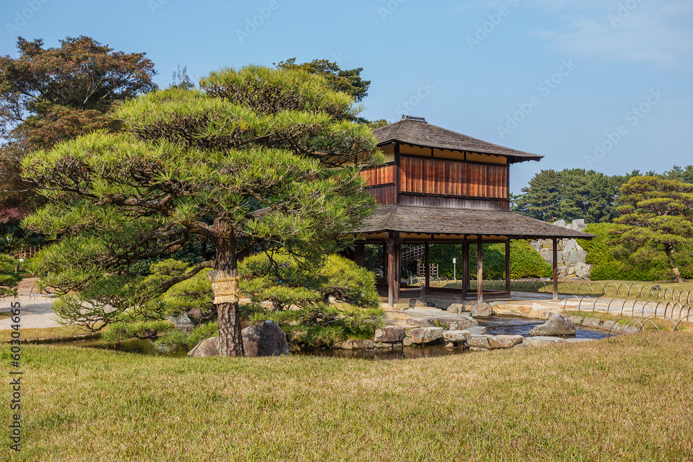 Ryuten Rest House at Koraku-en Garden in Nara Ryuten Rest House at Koraku-en Garden in Nara