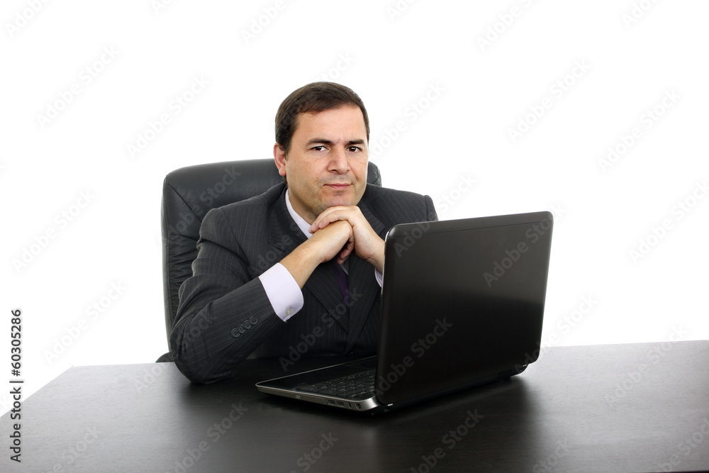 young business man working with is laptop young business man working with is laptop
