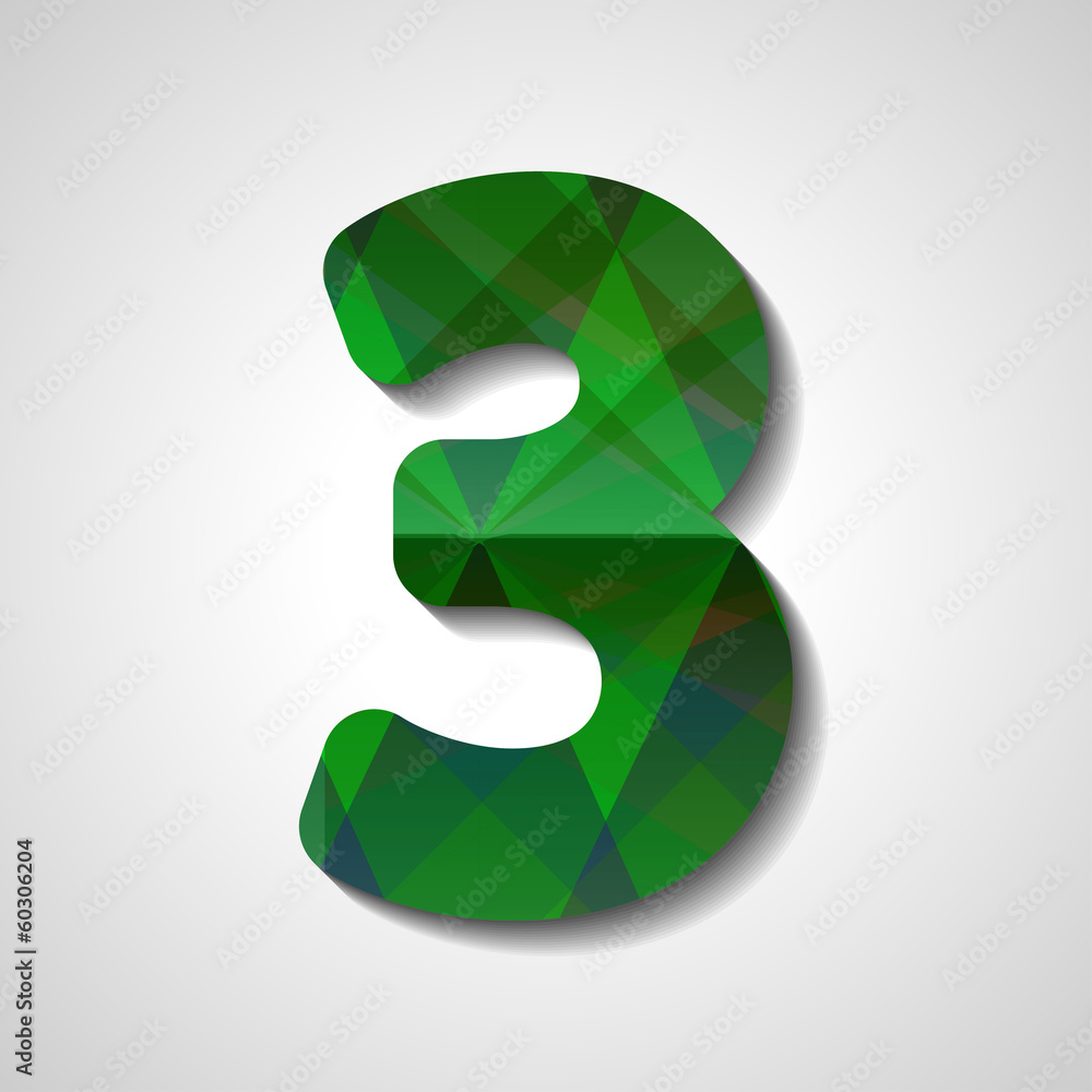 abstract illustration, number collection - 3 abstract illustration, number collection - 3