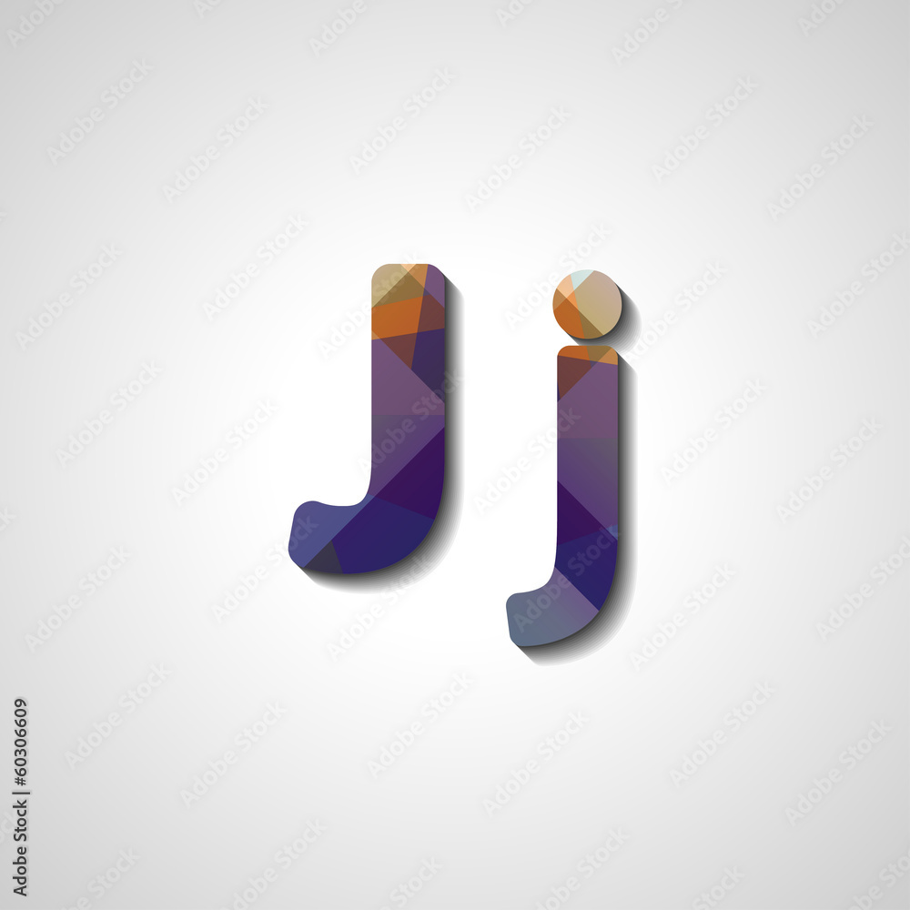 Colorful letter alphabet, abstract illustration Colorful letter alphabet, abstract illustration