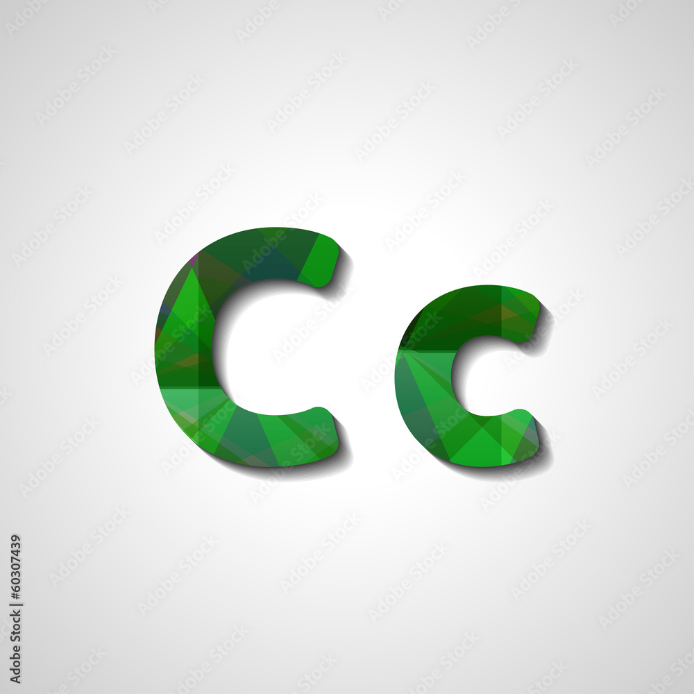 Colorful letter alphabet, abstract illustration Colorful letter alphabet, abstract illustration