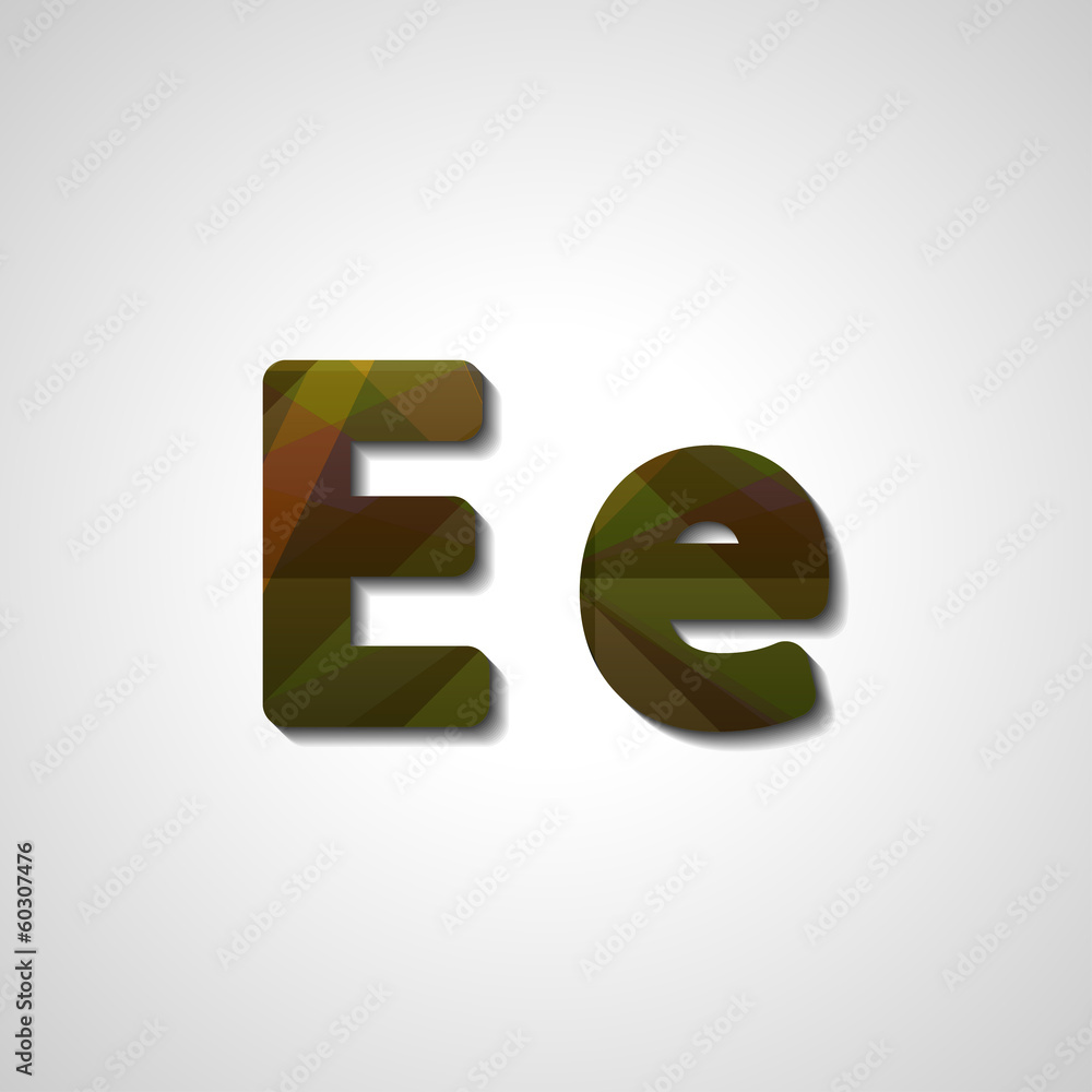 Colorful letter alphabet, abstract illustration Colorful letter alphabet, abstract illustration