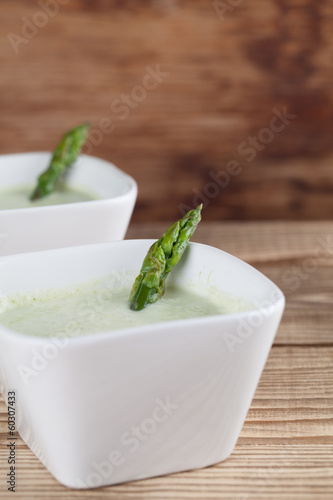 Asparagus cream soup