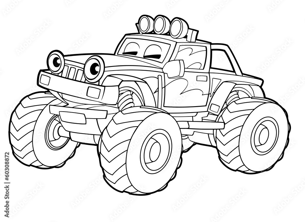 Coloring page - vehicle - illustration for the children