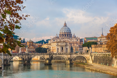 View of the Vatican with Saint Peter's Basilica and Sant'Angelo' © Sergii Figurnyi
