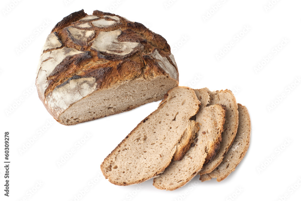 Loaf of German Bread, isolated Loaf of German Bread, isolated