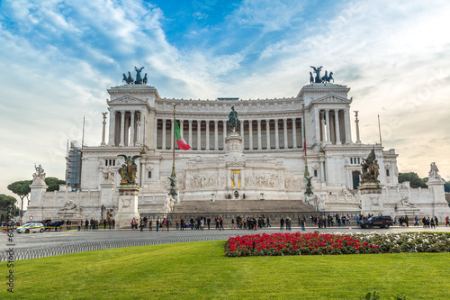 Equestrian monument to Victor Emmanuel II near Vittoriano in Rom