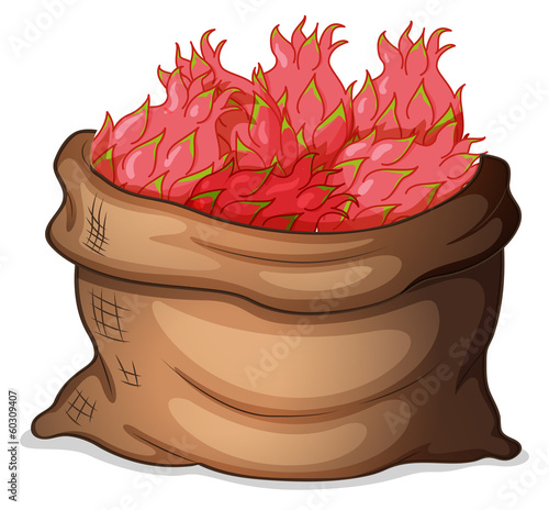 Crops inside the sack