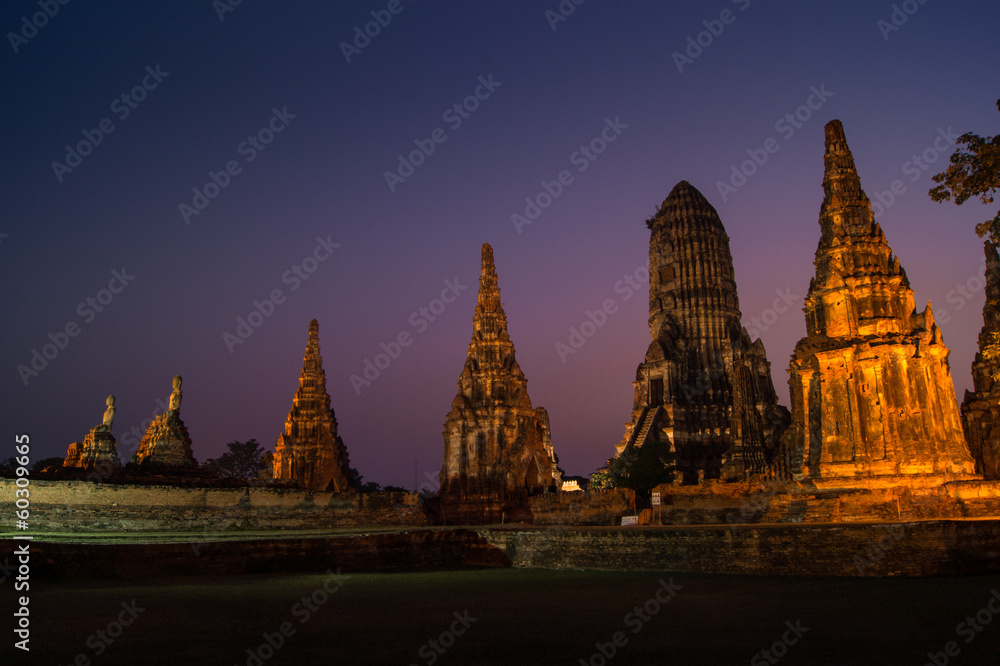 Obraz premium historic buddha temple in Thailand