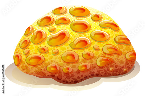 A yellow coral reef