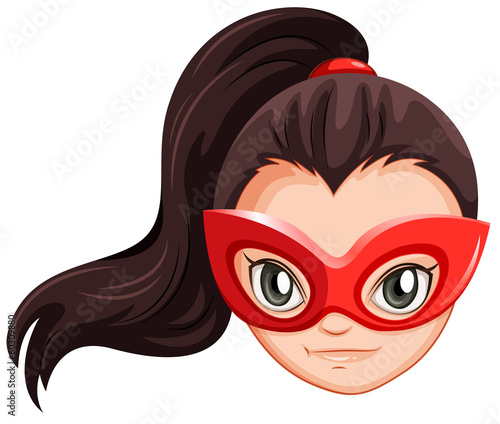 A head of a female hero