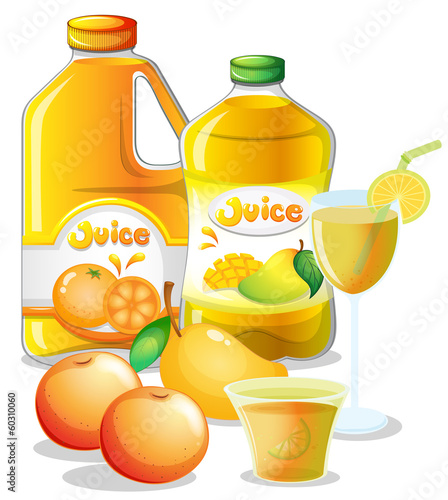 Different juice drinks