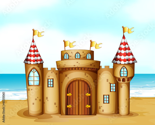 A castle at the beach