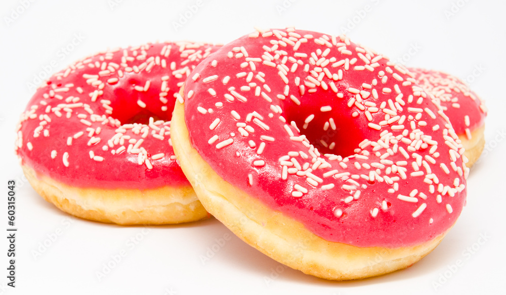 Donuts isolated on a white Donuts isolated on a white