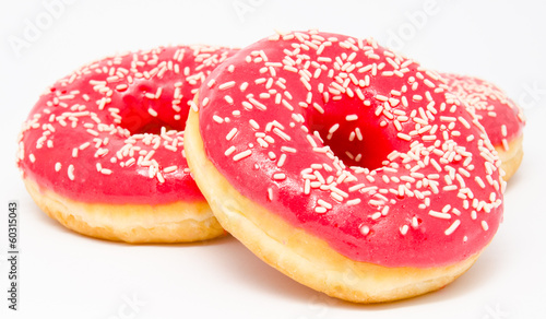 Donuts isolated on a white