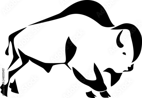 stylized bison