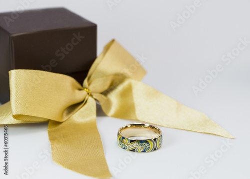 wedding ring in a gift